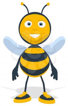 Royalty Free Clipart Image of a Bee