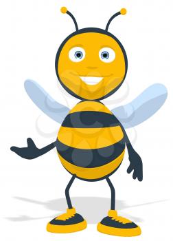 Royalty Free Clipart Image of a Bee