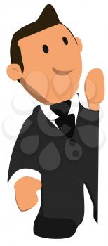 Royalty Free Clipart Image of a Businessman