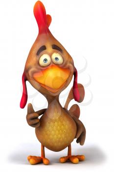 Royalty Free Clipart Image of a Chicken