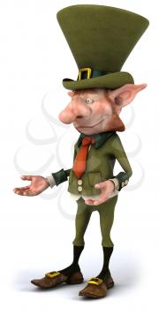 Royalty Free Clipart Image of a Leprechaun