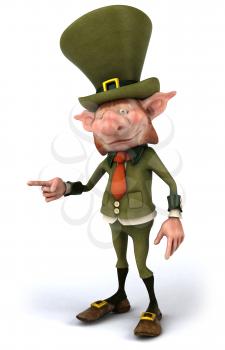 Royalty Free Clipart Image of a Leprechaun