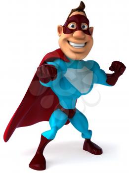 Royalty Free Clipart Image of a Superhero