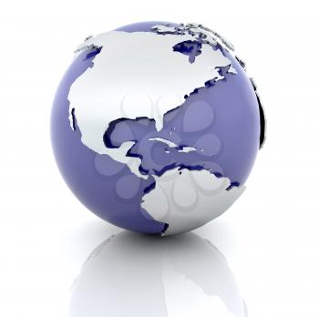 Royalty Free Clipart Image of a Globe