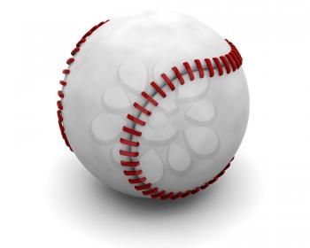 Royalty Free Clipart Image of a Baseball