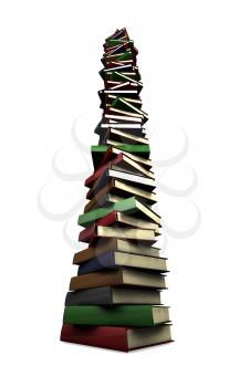 Royalty Free Clipart Image of a Stack of Books