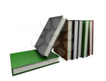 Royalty Free Clipart Image of a Stack of Books