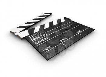 Royalty Free Clipart Image of a Clapper Board