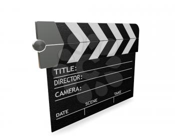 Royalty Free Clipart Image of a Clapper Board