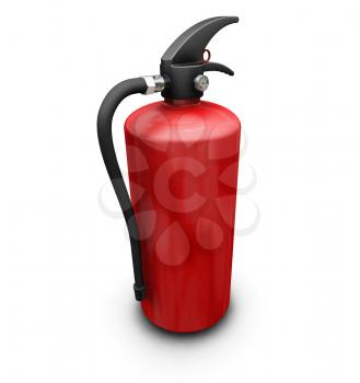 Royalty Free Clipart Image of a Fire Extinguisher