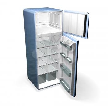 Royalty Free Clipart Image of a Refrigerator