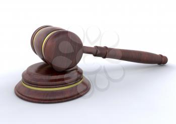 Royalty Free Clipart Image of a Gavel