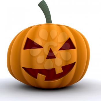 Royalty Free Clipart Image of a Jack-o-Lantern