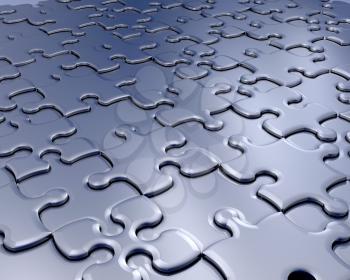 Royalty Free Clipart Image of a Puzzle