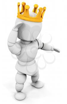 Royalty Free Clipart Image of a King