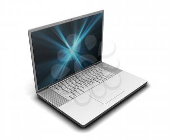 Royalty Free Clipart Image of a Laptop