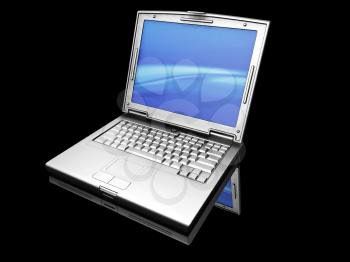 Royalty Free Clipart Image of a Laptop