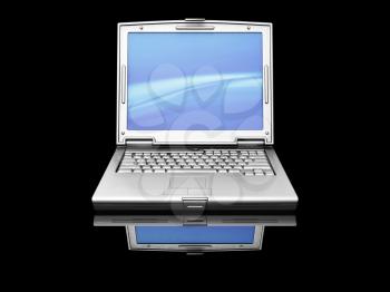 Royalty Free Clipart Image of a Laptop