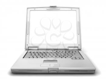 Royalty Free Clipart Image of a Laptop