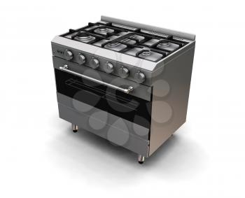 Royalty Free Clipart Image of an Oven