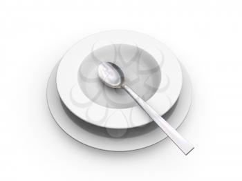 Royalty Free Clipart Image of a Place Setting