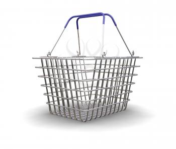 Royalty Free Clipart Image of a Shopping Basket