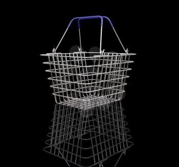 Royalty Free Clipart Image of a Shopping Basket