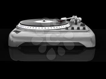 Royalty Free Clipart Image of a Turntable