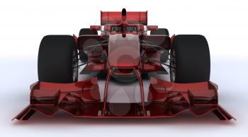 3d render of a formula one racing car