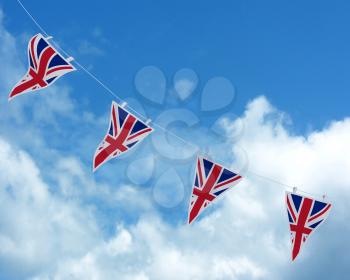 3D render of Union Jack Bunting and Banners