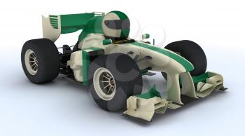 3D render of a tortoise with race car