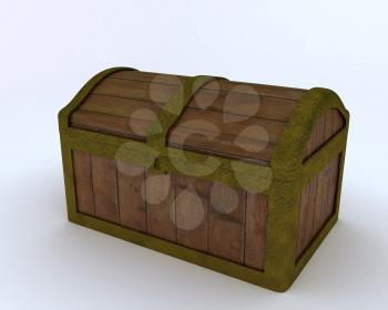 3D render of a Pirates treasure chest