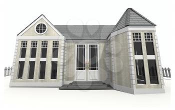 Royalty Free Clipart Image of a House