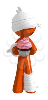 Personal Injury Victim Ready to Enjoy a Cupcake