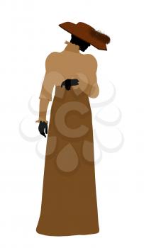 Royalty Free Clipart Image of a Victorian Female