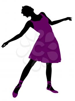 Royalty Free Clipart Image of a Ballet Dancer