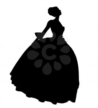 Royalty Free Clipart Image of a Fairy Tale Princess