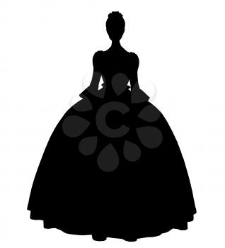 Royalty Free Clipart Image of a Fairy Tale Princess