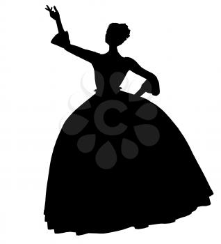 Royalty Free Clipart Image of a Fairy Tale Princess