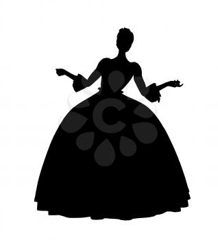 Royalty Free Clipart Image of a Fairy Tale Princess