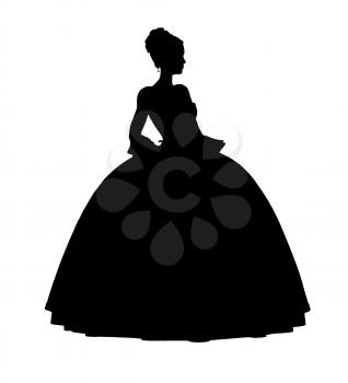 Royalty Free Clipart Image of a Fairy Tale Princess