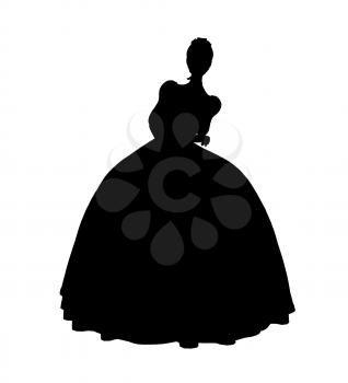 Royalty Free Clipart Image of a Fairy Tale Princess