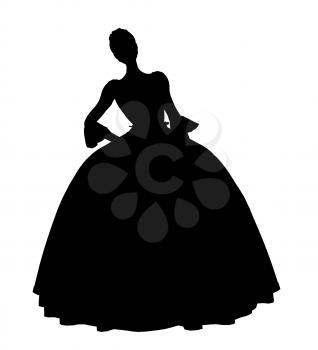 Royalty Free Clipart Image of a Fairy Tale Princess