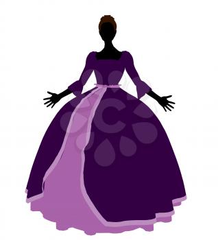 Royalty Free Clipart Image of a Fairy Tale Princess