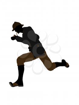 Royalty Free Clipart Image of Sherlock Holmes