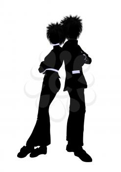 Royalty Free Clipart Image of a Couple