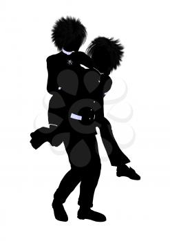 Royalty Free Clipart Image of a Couple