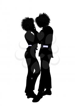 Royalty Free Clipart Image of a Couple