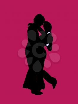 Royalty Free Clipart Image of a Couple