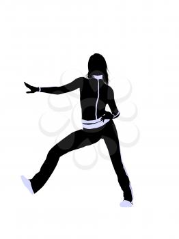 Royalty Free Clipart Image of an Urban Dancer